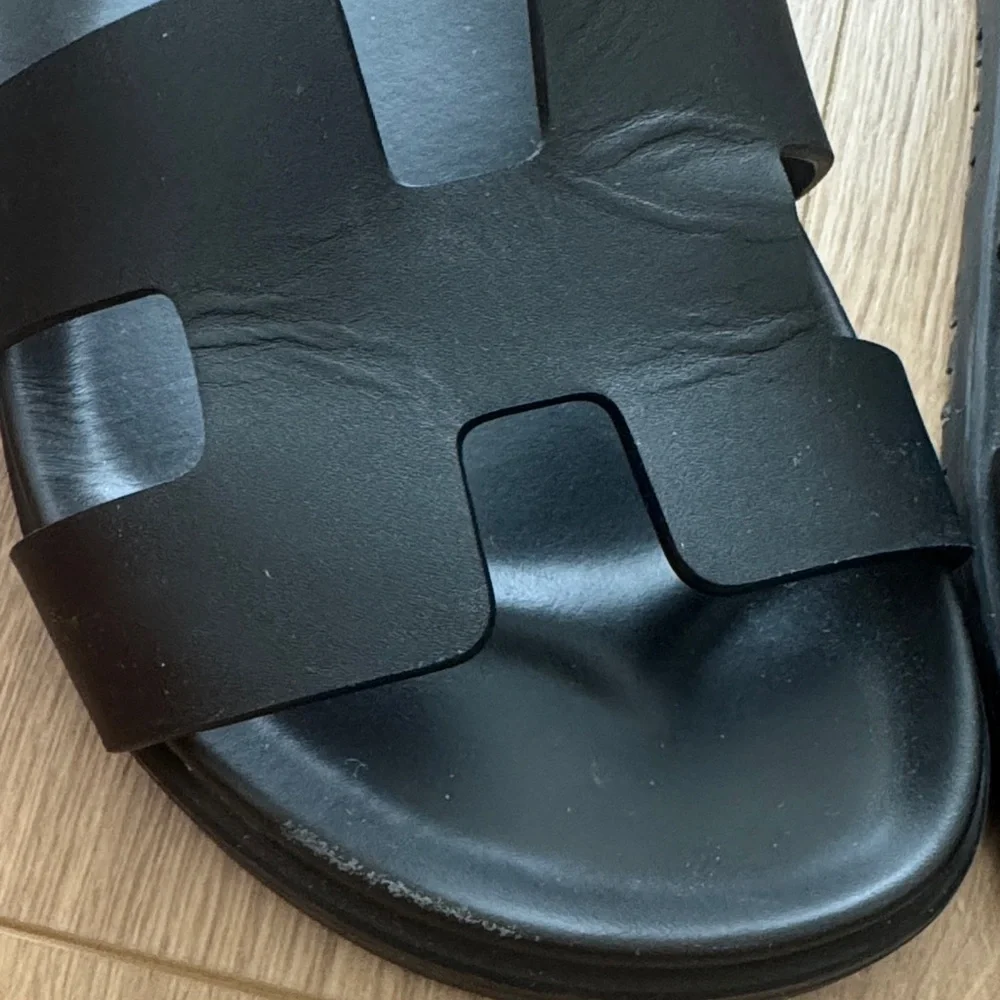 Hermes Leather Chypre Sandals - Picture 4 of 11